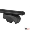 Barres de toit transversales pour Audi Q4 E-Tron 2021-2024 2x Alu Noir