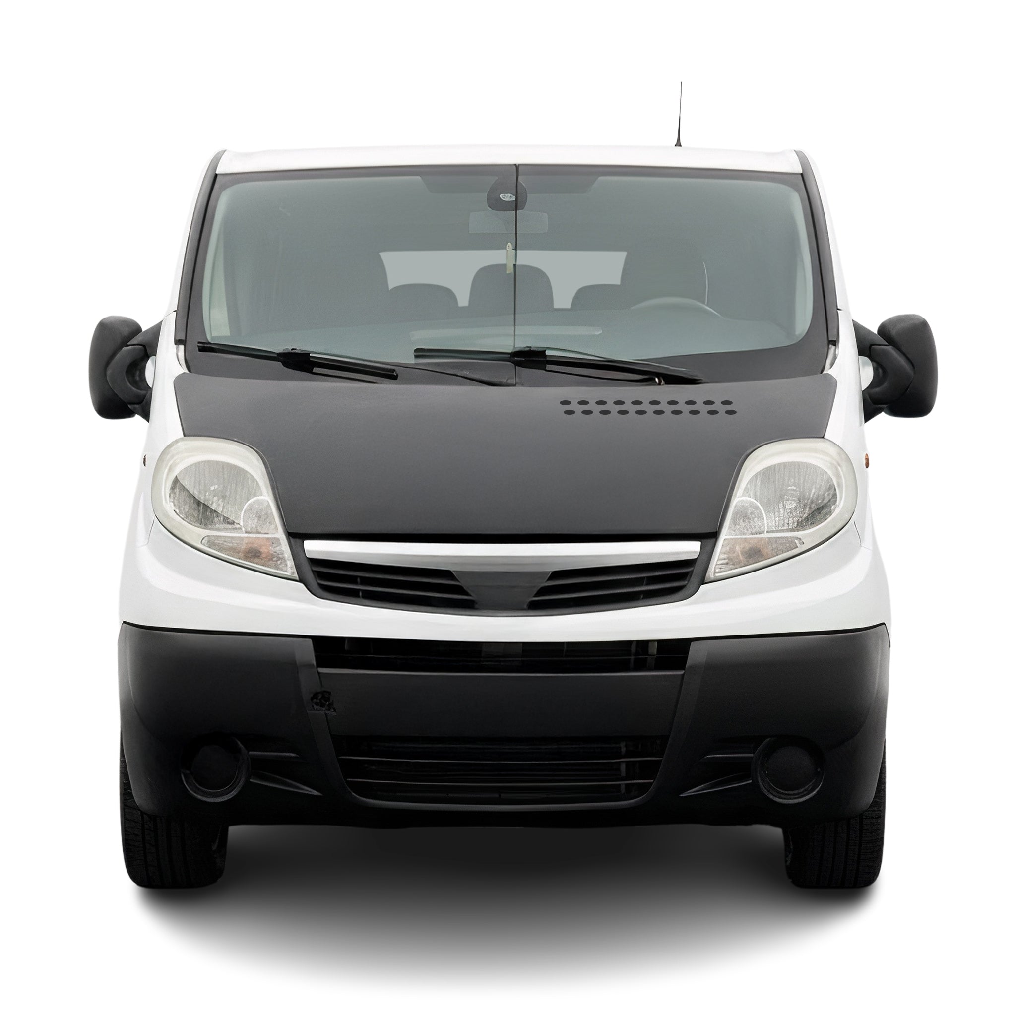 Protège Capot pour Opel Vivaro A 2006-2014 Masque voiture vinyle Noir complète