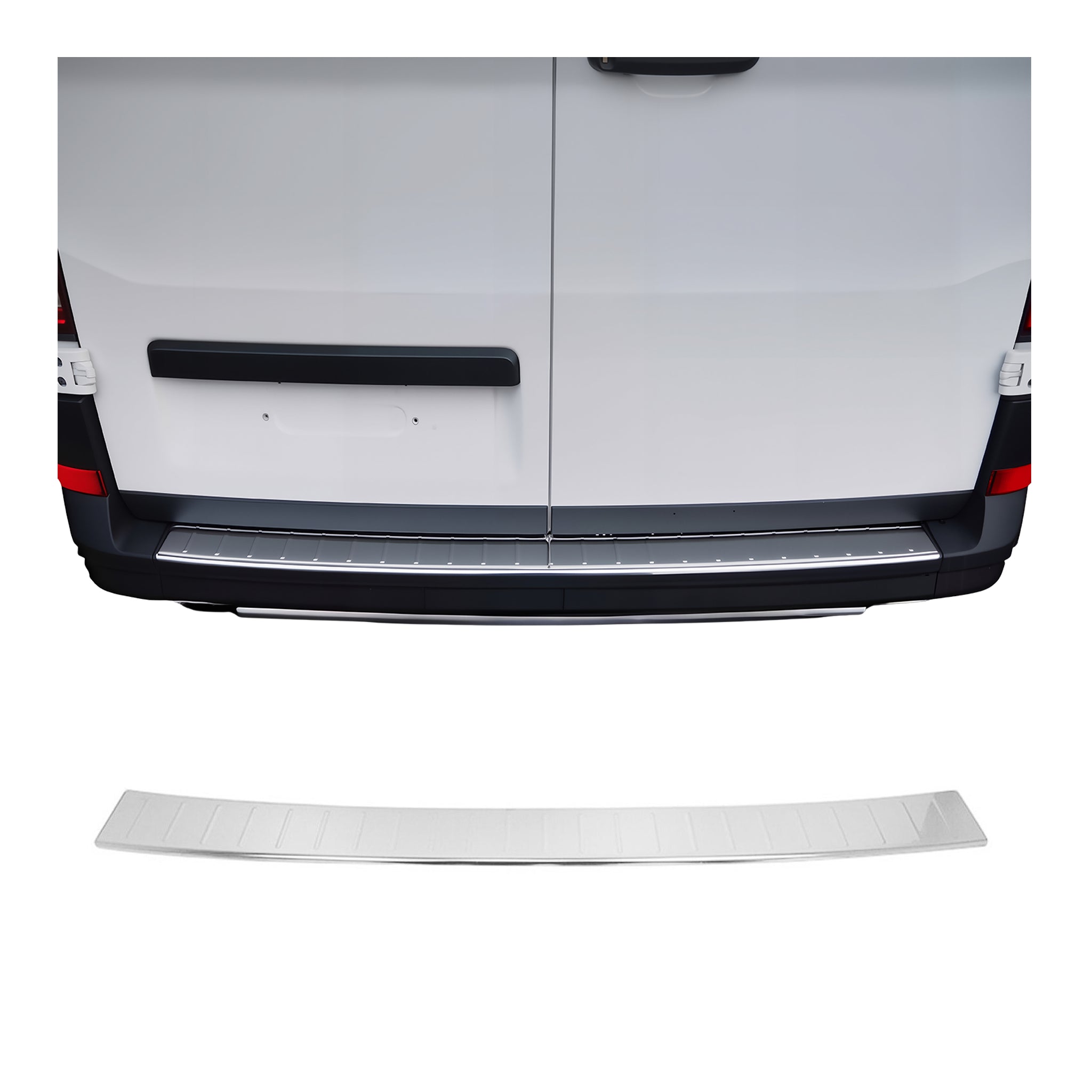 Protection de Pare-Chocs Arrière pour VW Crafter 2017-2026 Inox finition polie