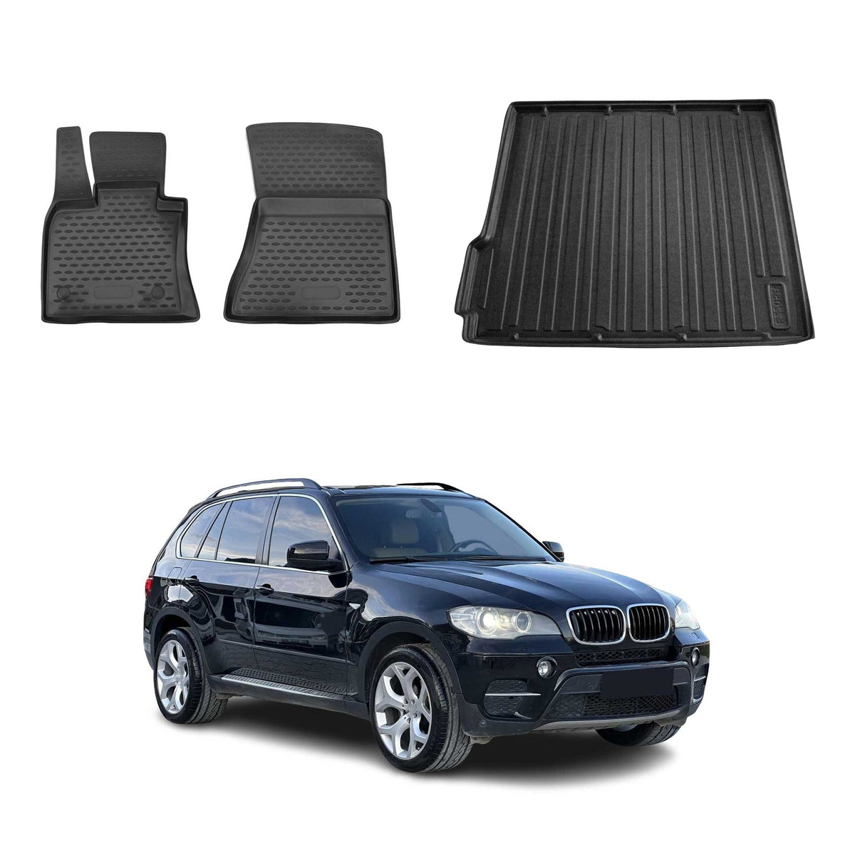 OMAC Kit Tapis de Sol et Coffre pour BMW X5 E70 2007-2013