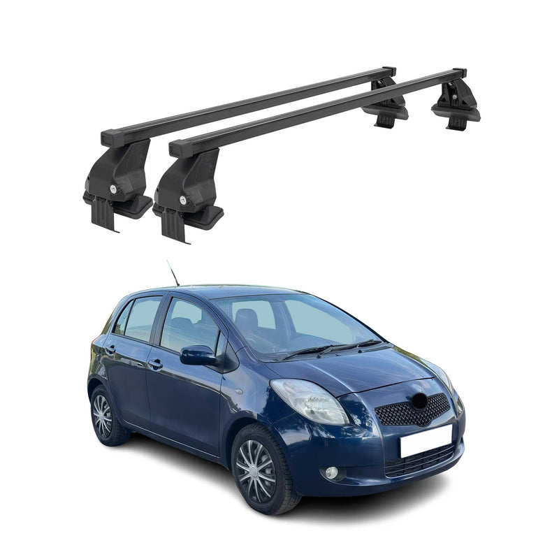 Barres Transversales Menabo pour Toyota Yaris 2005-2011 Noir