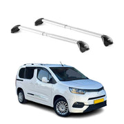 Barres de toit pour Toyota Proace City Verso 2019-2026 Gris Argenté 2 pièces ABE