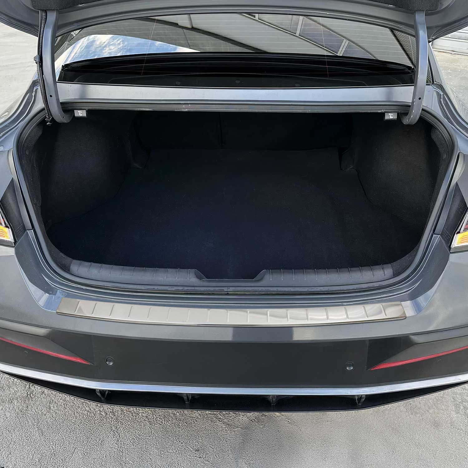 Protection de Pare-Chocs pour Hyundai Elantra VI 2019-2020 Facelift Inox polie