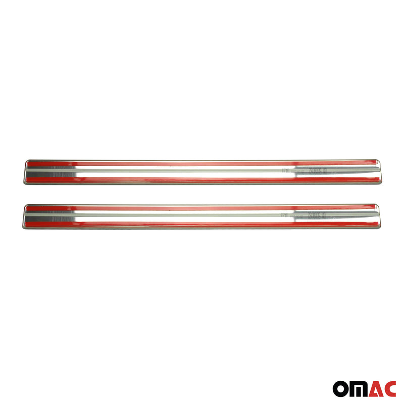 Seuils de porte pour Nissan Juke 2010-2019 en acier inox Chromé