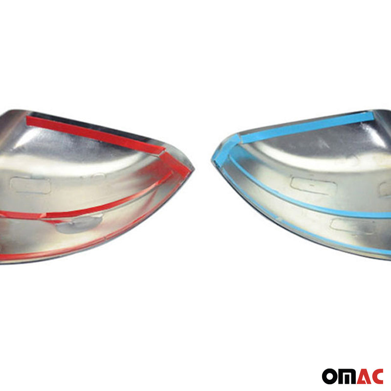 Coques de Rétroviseurs pour Ford Transit Connect 2013-2018 Pre-FL en ABS Argent