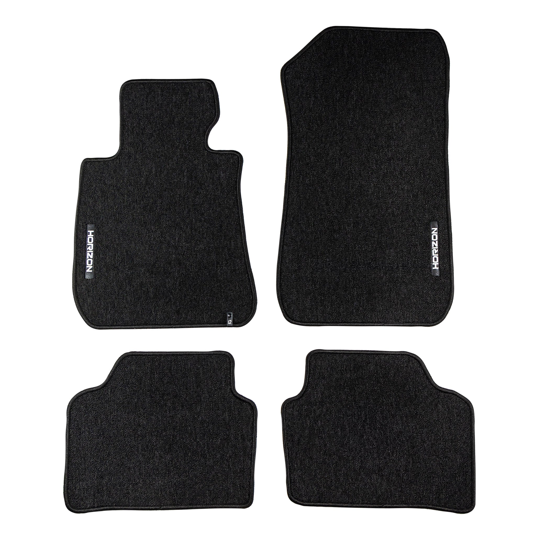Tapis de Sol de Voiture pour BMW Série 3 E92 2006-2012 Velours Durable Noir 4Pcs