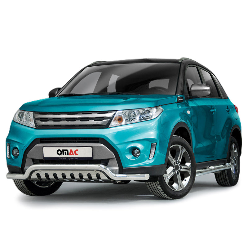 Pare-Buffle Avant Pour Suzuki Vitara 2015-2018 en Acier Inoxydable Argent