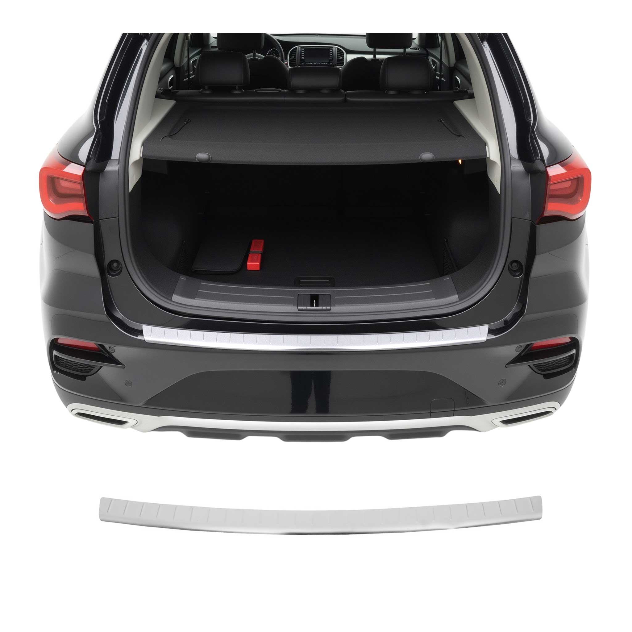 OMAC Protection de Pare-Chocs pour MG ZS I 2018-2023 Inox finition brossée