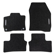 Tapis de Sol de Voiture pour DS 4 II 2024-2026 E-Tense Velours Durable Noir 4Pcs
