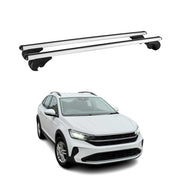 Barres de toit Transversales pour VW Taigo 2021-2026 Aluminium Argent