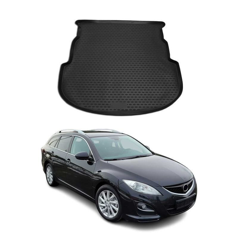 Tapis de Coffre pour Mazda Mazda 6 2009-2013 TPE Noir