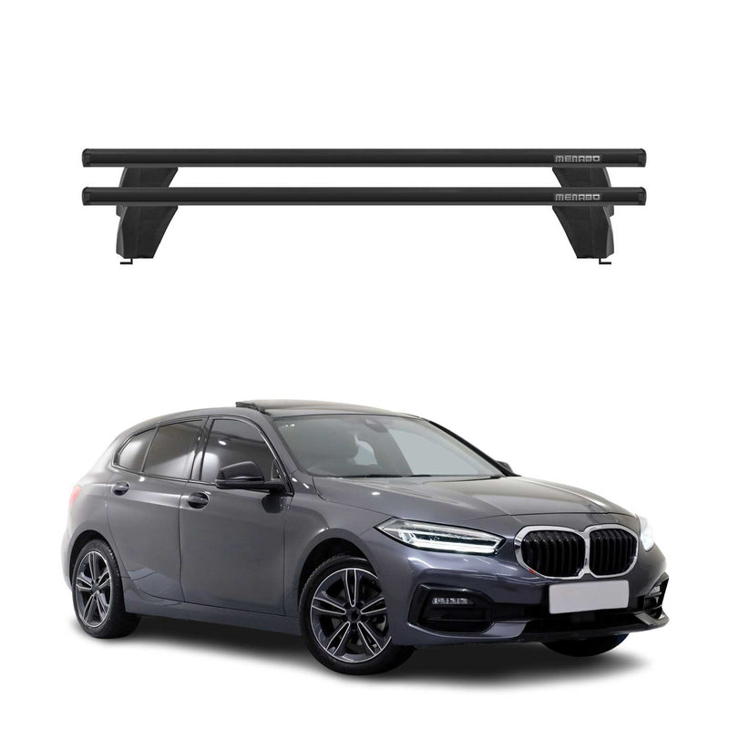 Menabo Barres de toit transversales pour BMW Série 1 F40 2019-2024 Alu Noir