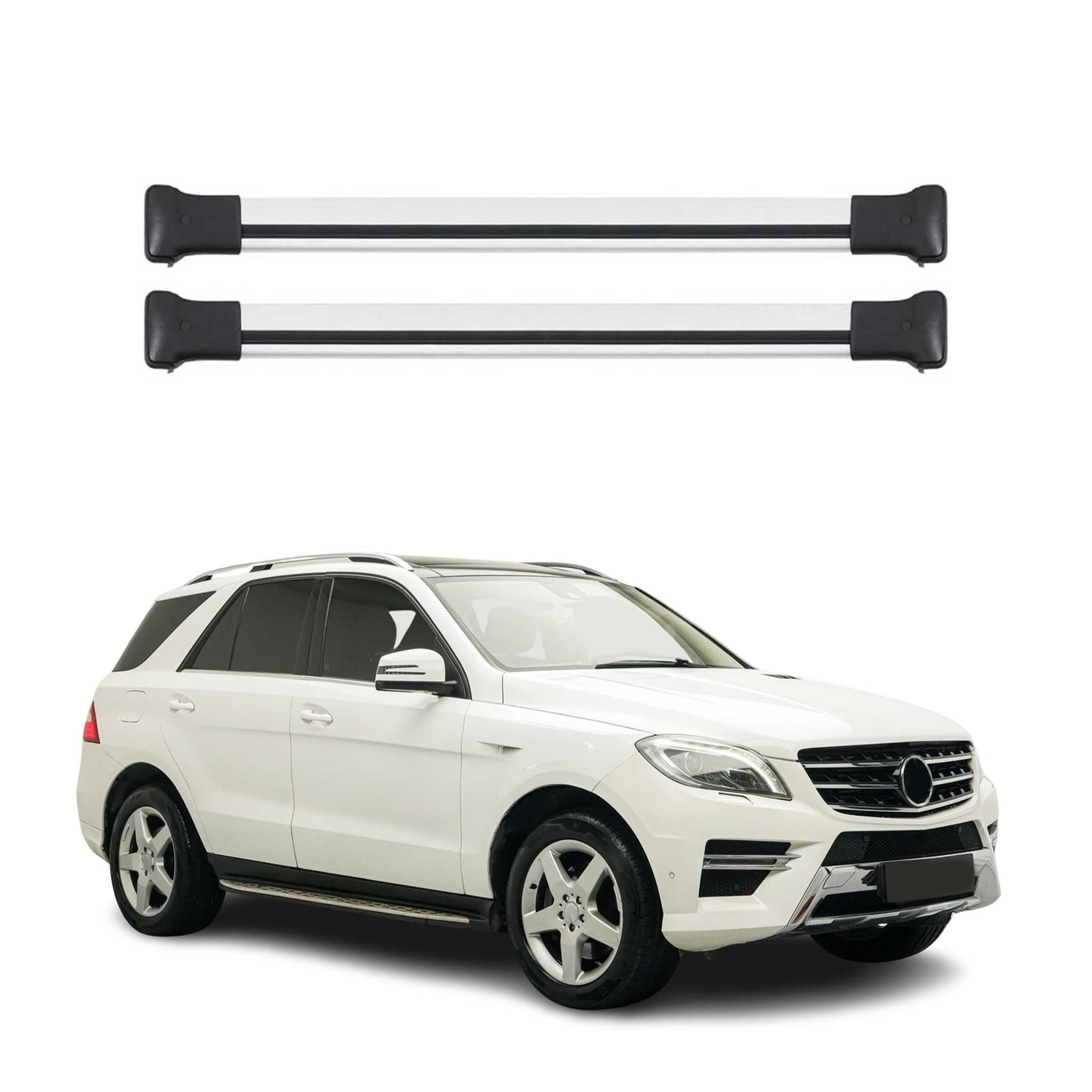 Barres de Toit Transversales pour Mercedes M Classe W166 2011-2015