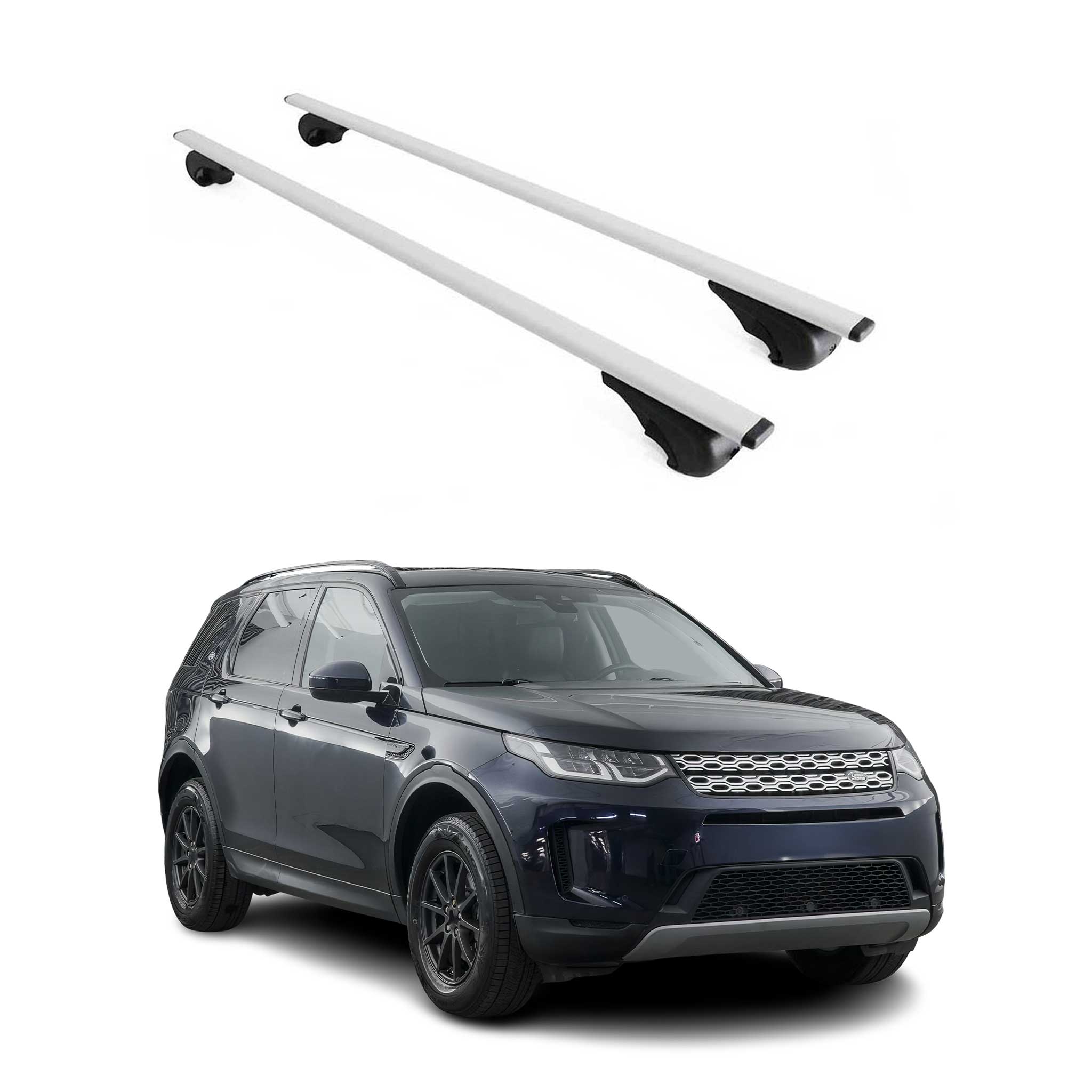 Barres de toit Transversales pour Land Rover Discovery Sport 2015-2026 Gris Fer