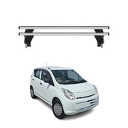 Menabo Barres de toit Transversales pour Suzuki Alto 2009-2015 Alu Gris 2x ABE