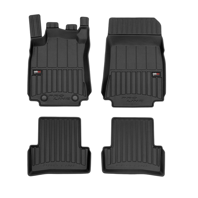 Tapis de Sol pour Renault Modus 2004-2012 Caoutchouc TPE Noir 4 Pcs