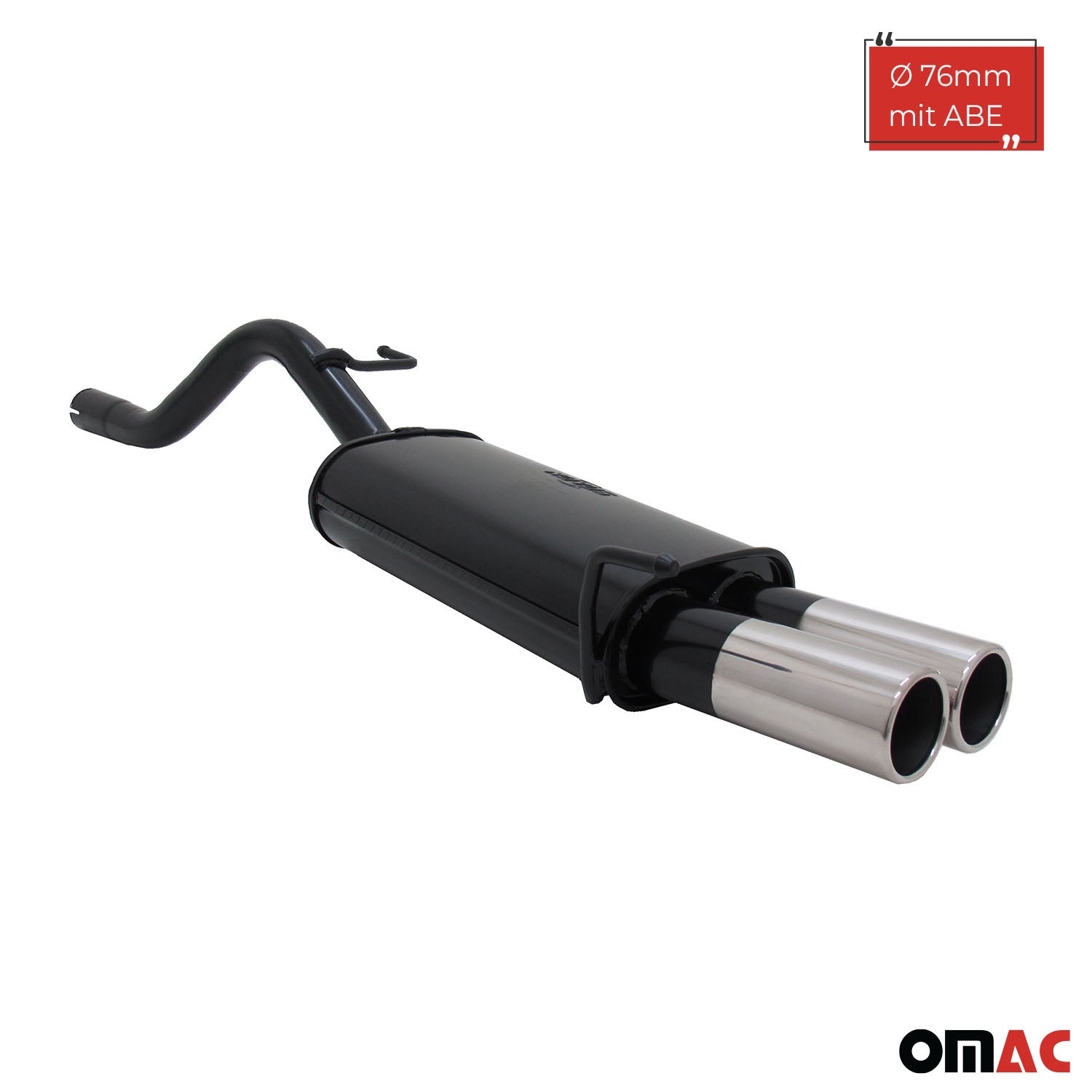 Échappement arrière sport Novus pour Opel Corsa D 2x76mm avec ABE