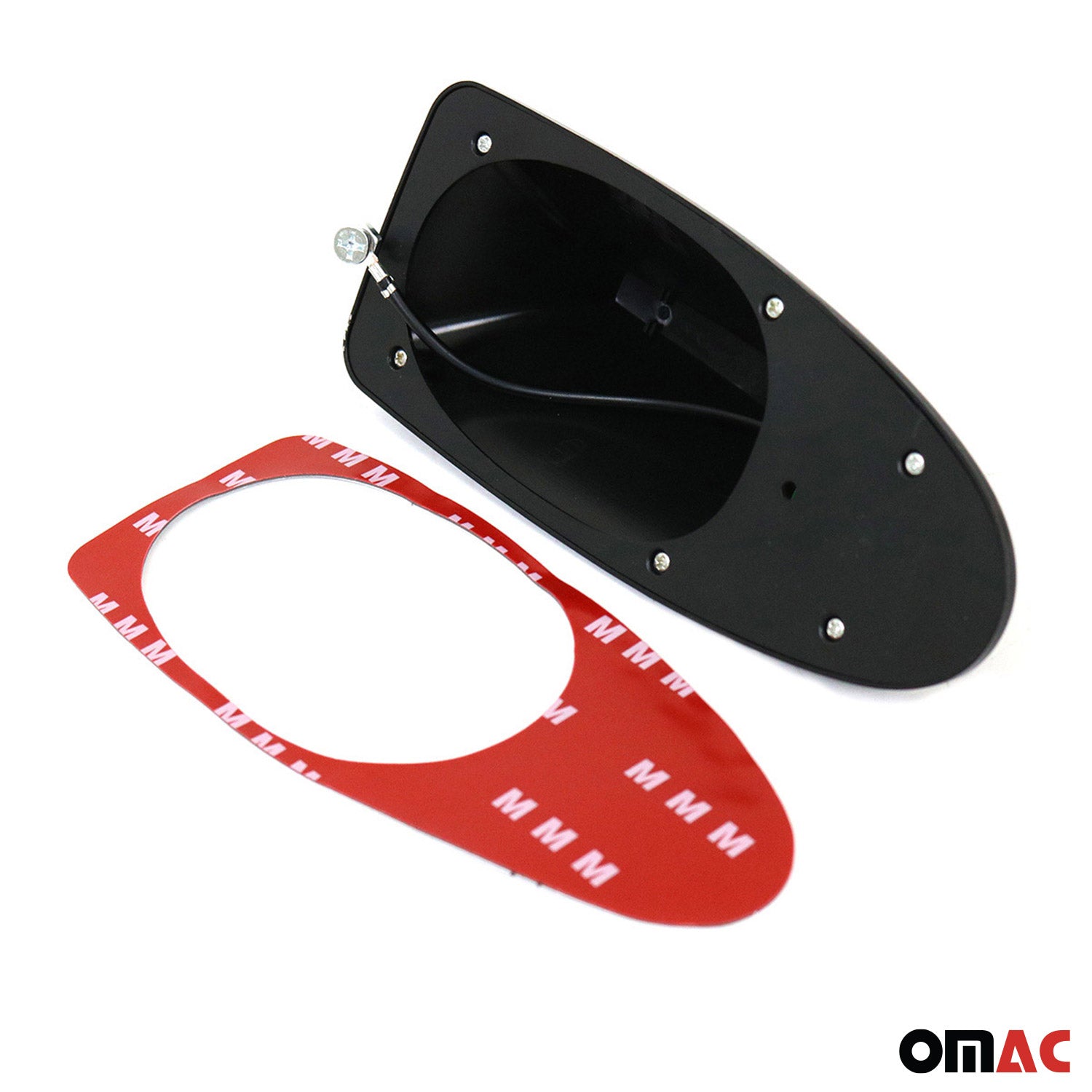 Antenne De Toit Aileron Requin pour Fiat 500 500X 500L Radio AM/FM Rouge