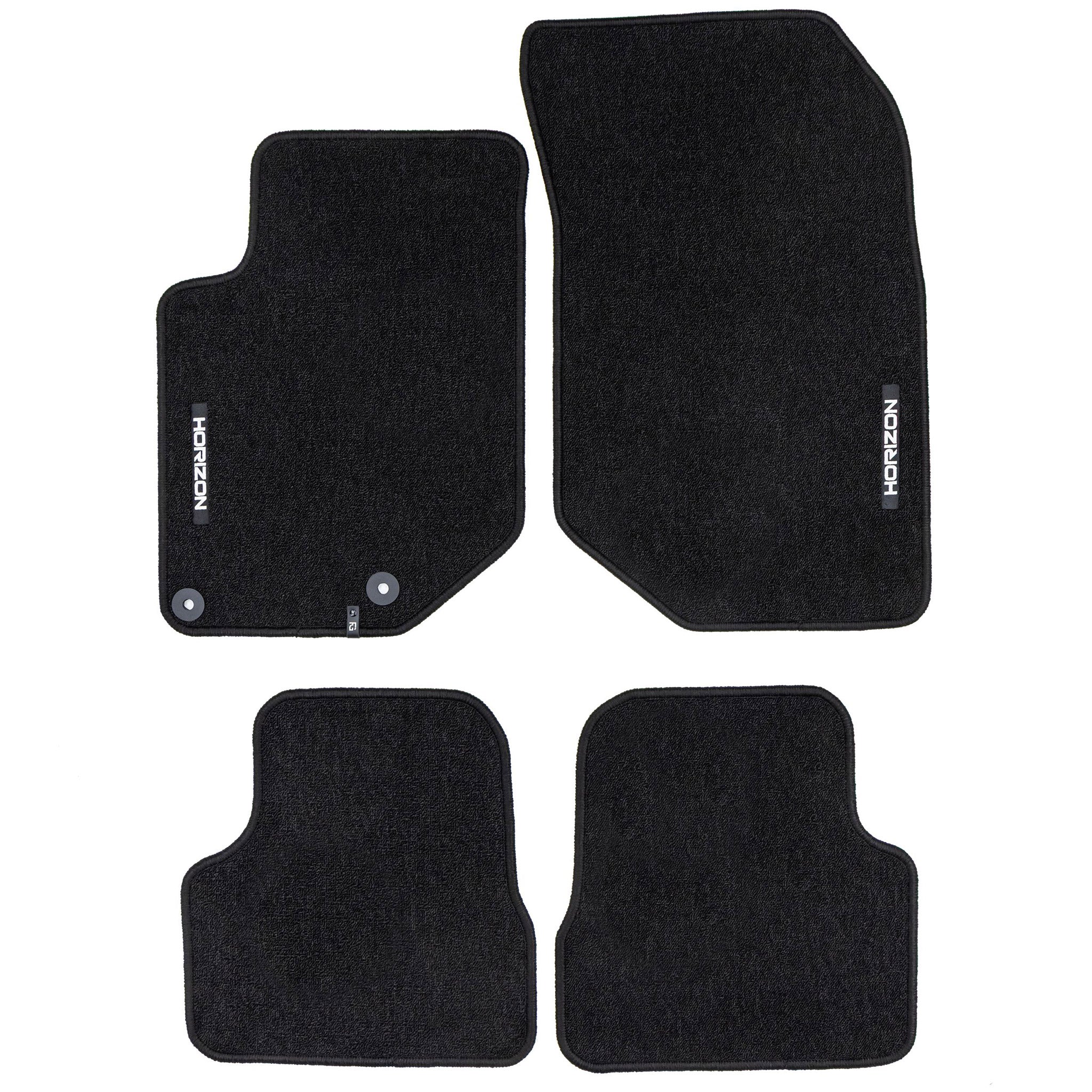 Tapis de Sol de Voiture pour DS 3 Crossback 2018-2022 Velours Imperméable 4Pcs