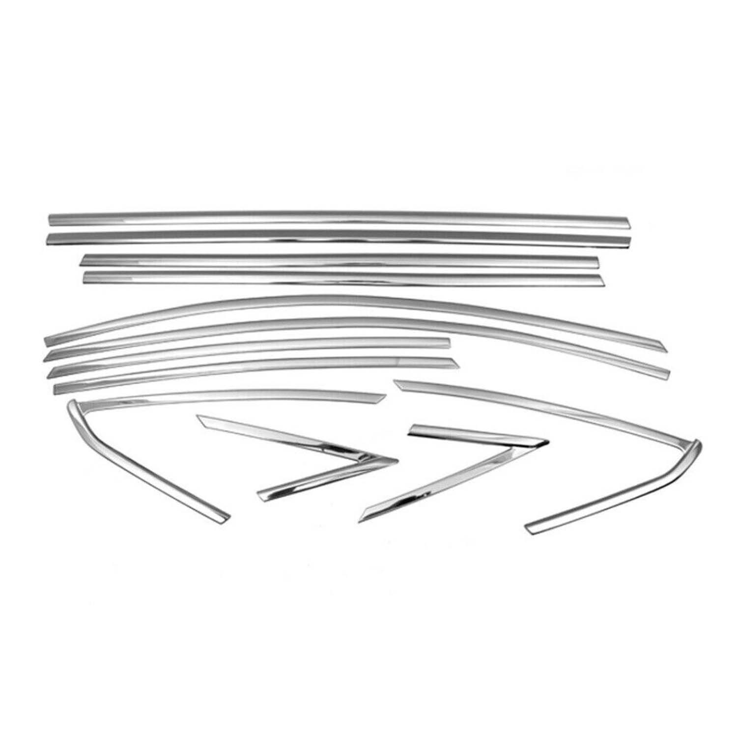 Garniture de Fenêtre pour Ford Focus Berline 2010-2018 Inox Acier 12x