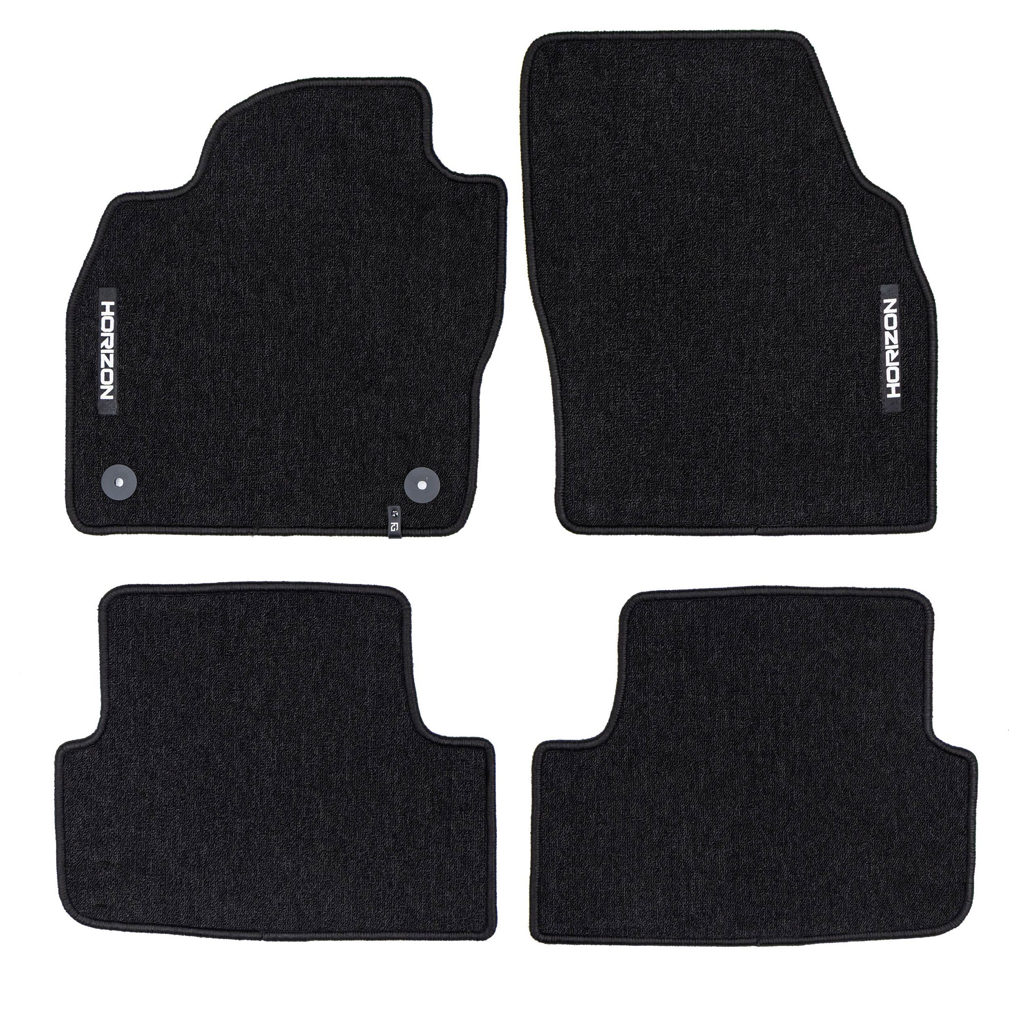 Tapis de Sol de Voiture pour Seat Ibiza V 2017-2025 Velours Imperméable 4Pcs