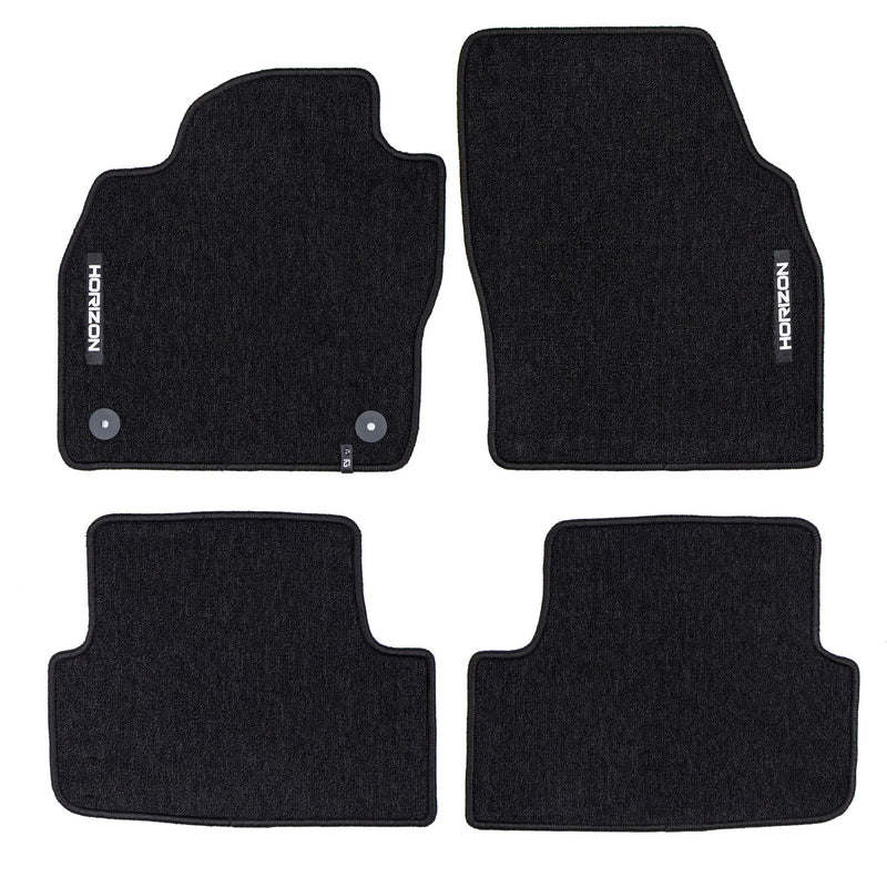 Tapis de Sol de Voiture pour Seat Ibiza V 2017-2025 Velours Imperméable 4Pcs