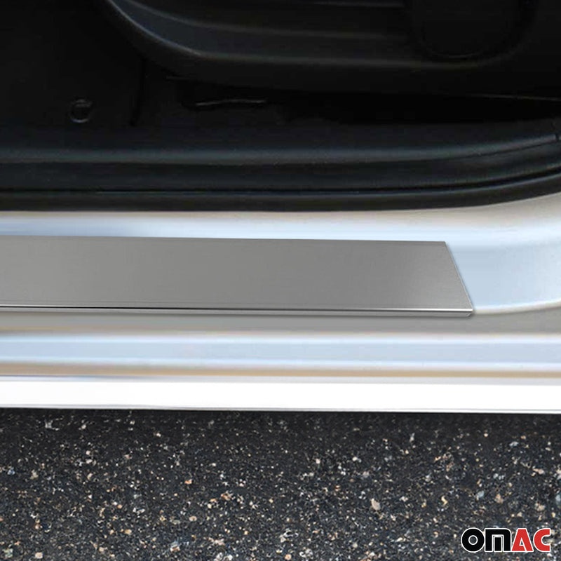 Seuils de porte pour Land Rover Freelander 2006-2014 en acier inox Chromé brossé