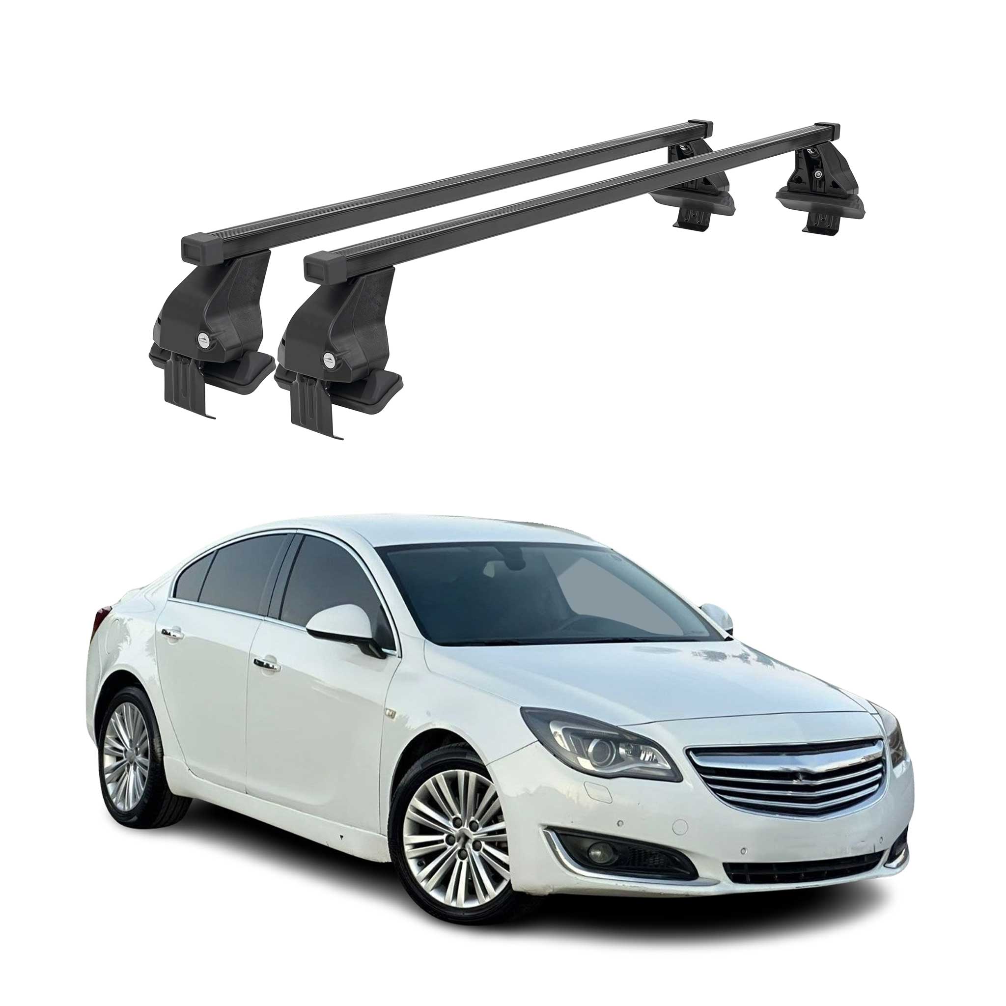 Barres Transversales Menabo pour Opel Insignia 2009-2017 Noir