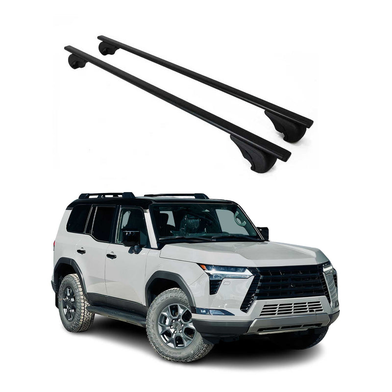 Barres De Toit Transversales Pour Lexus GX 2024 2x Noir en Métal