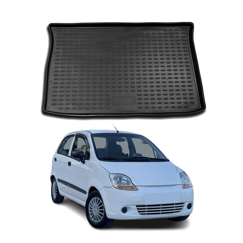 Tapis de Coffre pour Chevrolet Spark 2005-2010 TPE Noir