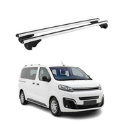 Barres de toit Transversales pour Citroen SpaceTourer 2016-2026 TÜV Alu Gris 2x