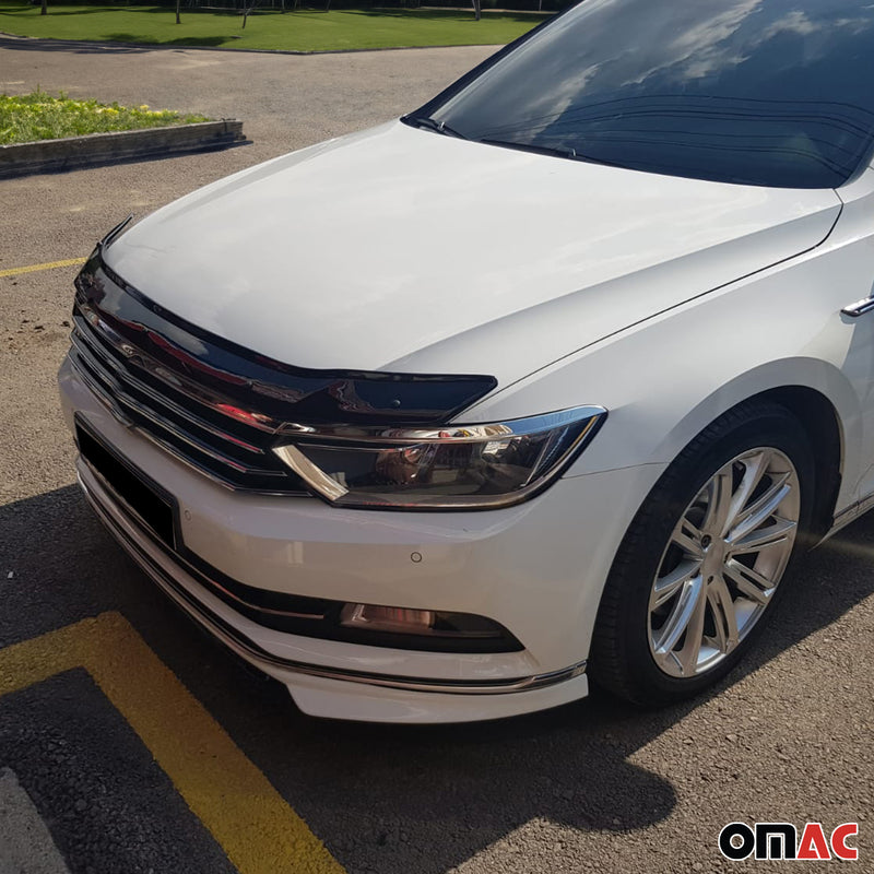 Deflecteurs d'air capot de voiture pour VW Passat B8 2015-2019 Acrylique Noir