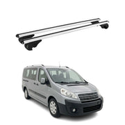 Barres de toit Transversales pour Citroen Jumpy 2007-2016 TÜV Aluminium Noir 2x