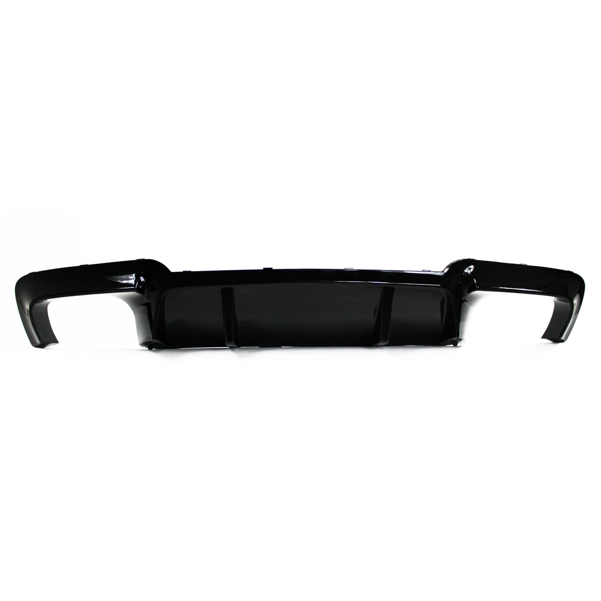 JOM Insert de Pare-choc Arrière pour BMW Série 5 F10/F11 2010-2017 Noir Brillant breite Ausführung