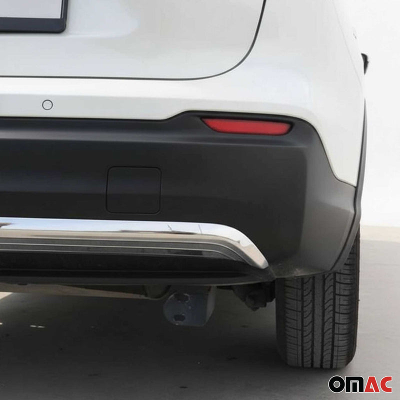 Diffuseur de pare-chocs arrière - pour Nissan Qashqai 2017-2021 inoxy chromé