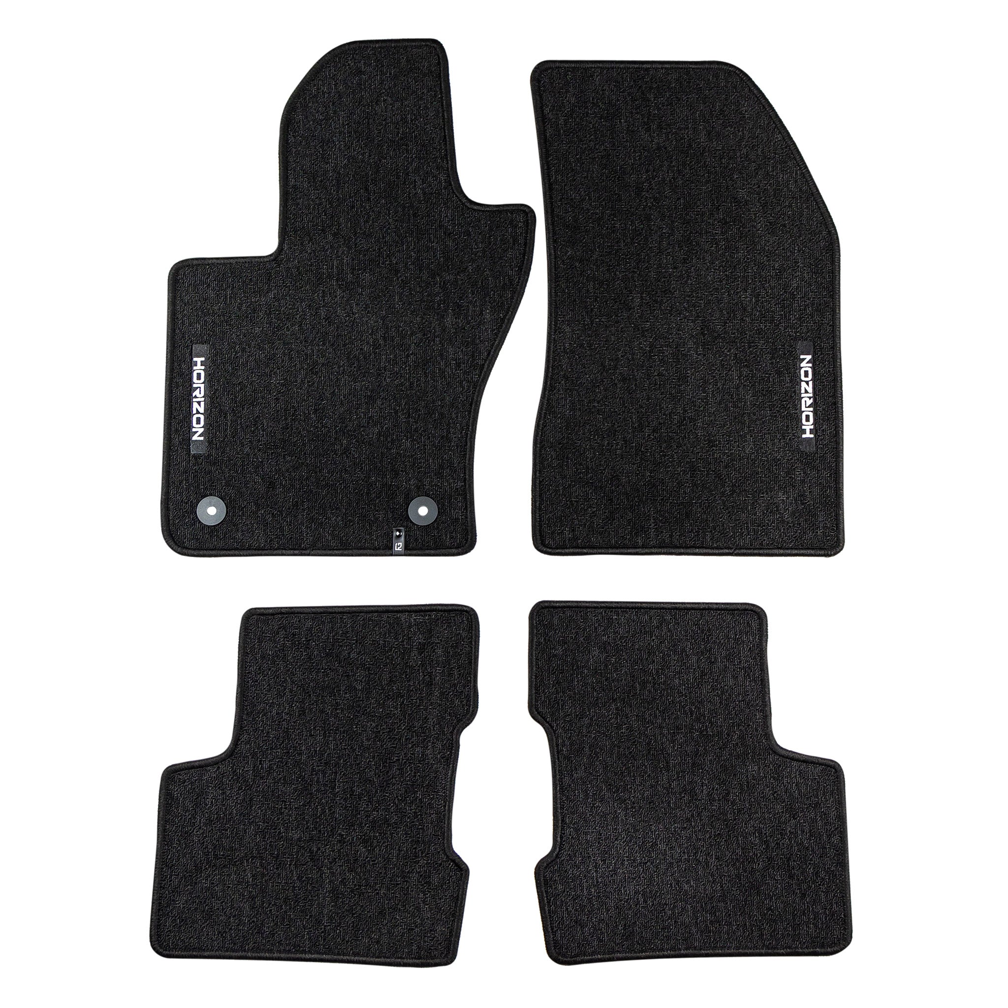 Tapis de Sol de Voiture pour Jeep Renegade 2015-2025 PHEV Velours Noir 4Pcs