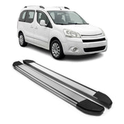 Marchepieds Latéraux pour Citroen Berlingo 2008-2018 L1 Argent Aluminium 2Pcs