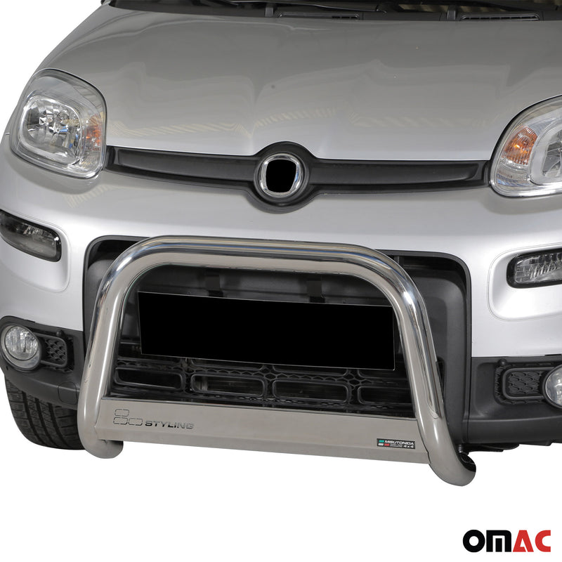 Pare-buffle Avant pour Fiat Panda 4x4 2012-2022 63 mm en Acier Gris