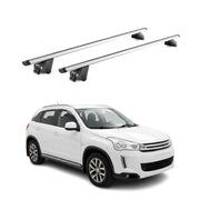 Barres de toit transversales pour Citroen C4 Aircross 2012-17 Aluminium Gris ABE