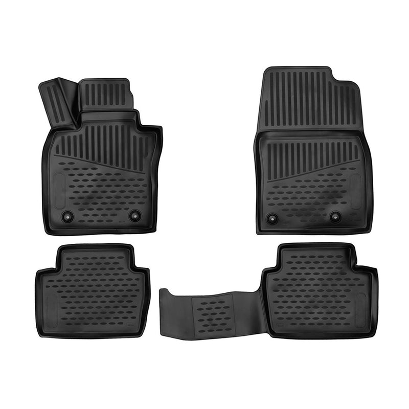 Tapis de sol pour Mazda 3 2019-2024 en caoutchouc TPE 3D Noir 4Pcs