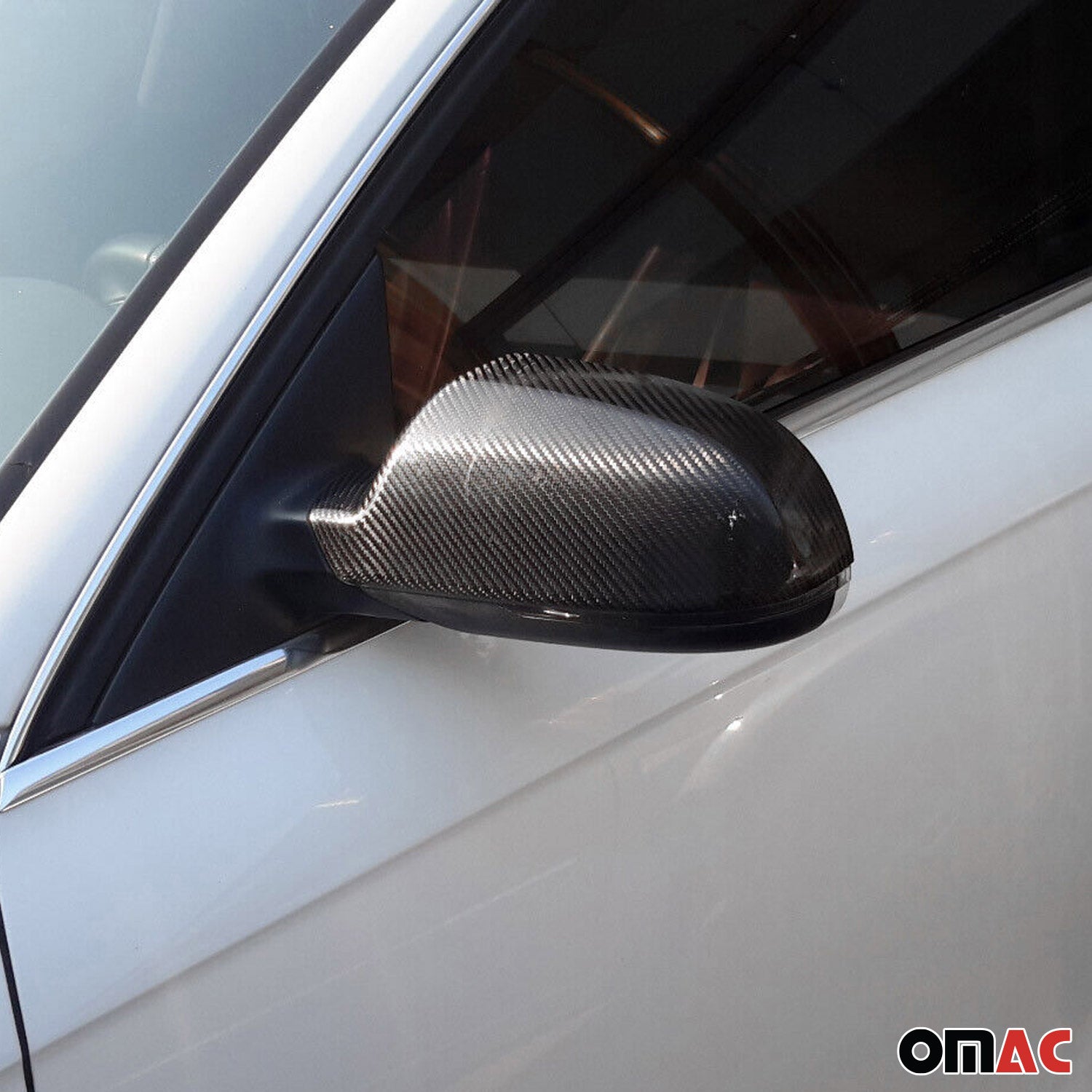2003-2008 Audi A3 8P S3 / RS3 / A6 C6 Coques de rétroviseurs en Carbone Noir
