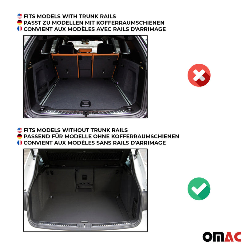 OMAC Tapis de coffre caoutchouc pour Audi A6 C8 4A Break Allroad 2018-24 Premium