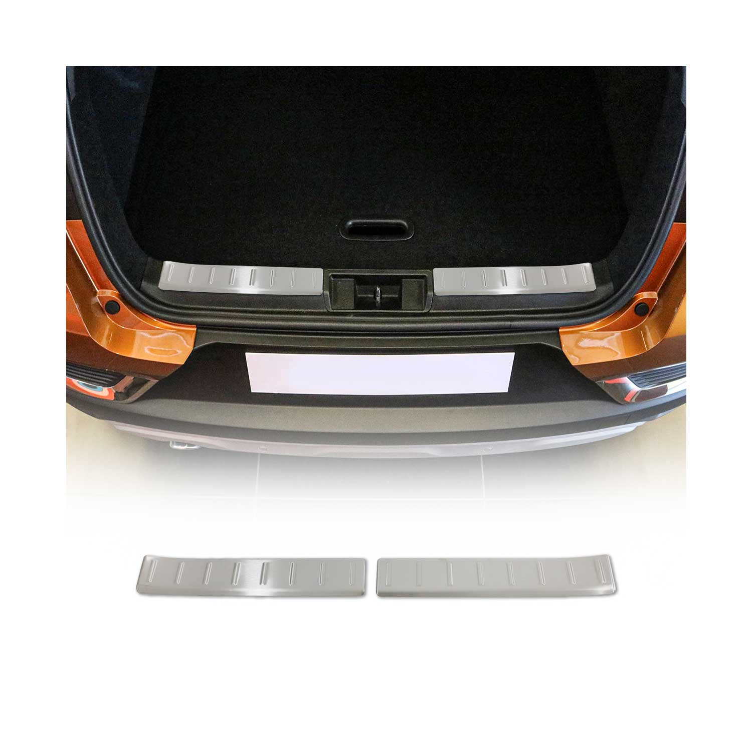 Protection de Pare-Chocs pour Renault Captur II 2019-2026 Inox brossée
