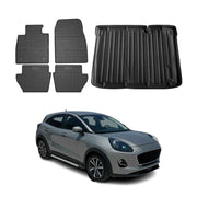 Kit Tapis de sol et coffre pour Ford Puma 2019-2026 Noir TPE