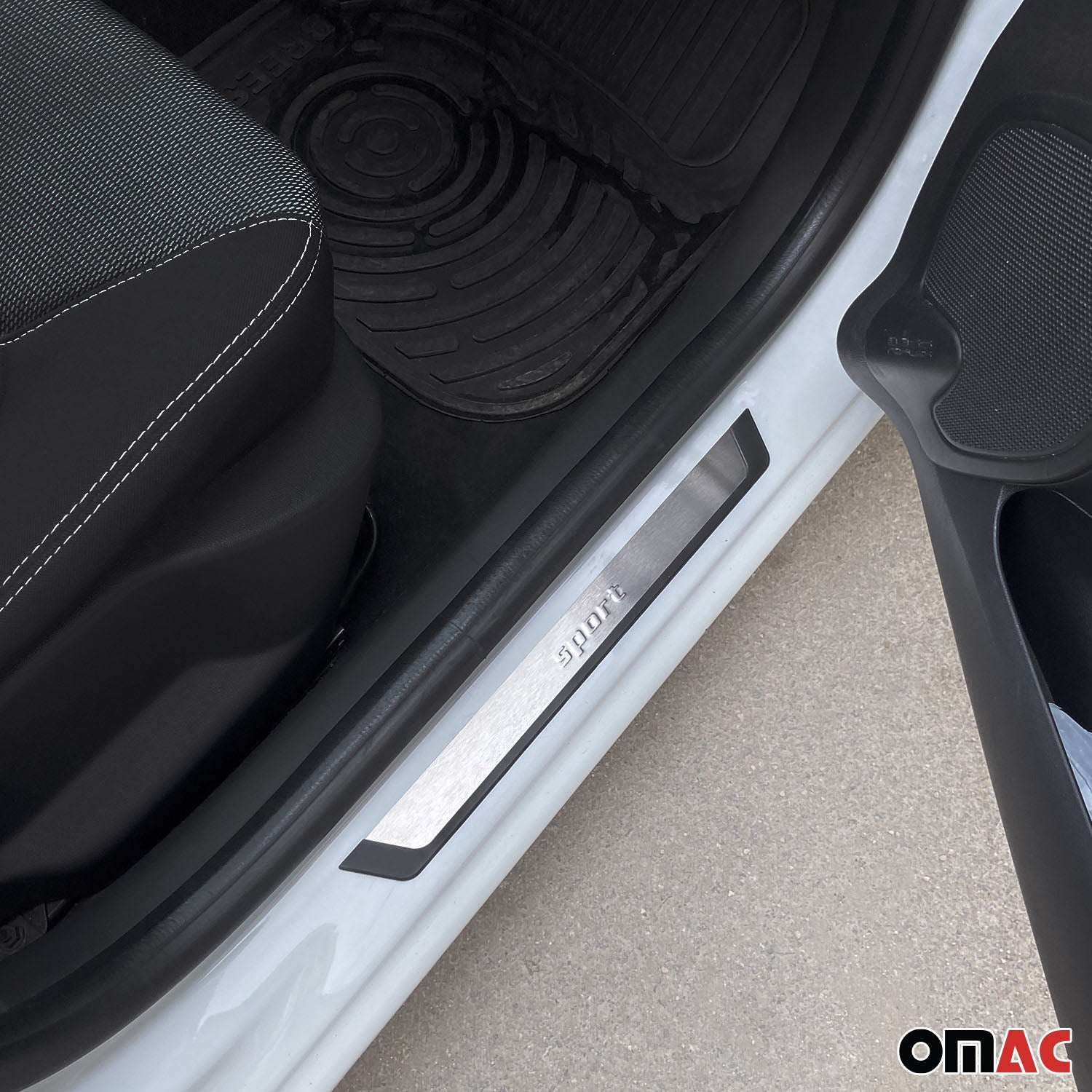 Couverture de seuil de porte pour Opel Frontera 2024-2026 acier inox chromé 2Pcs