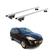 Barres de toit transversales ABE pour Peugeot 4007 2007-2012 5 P Alu Gris 2x