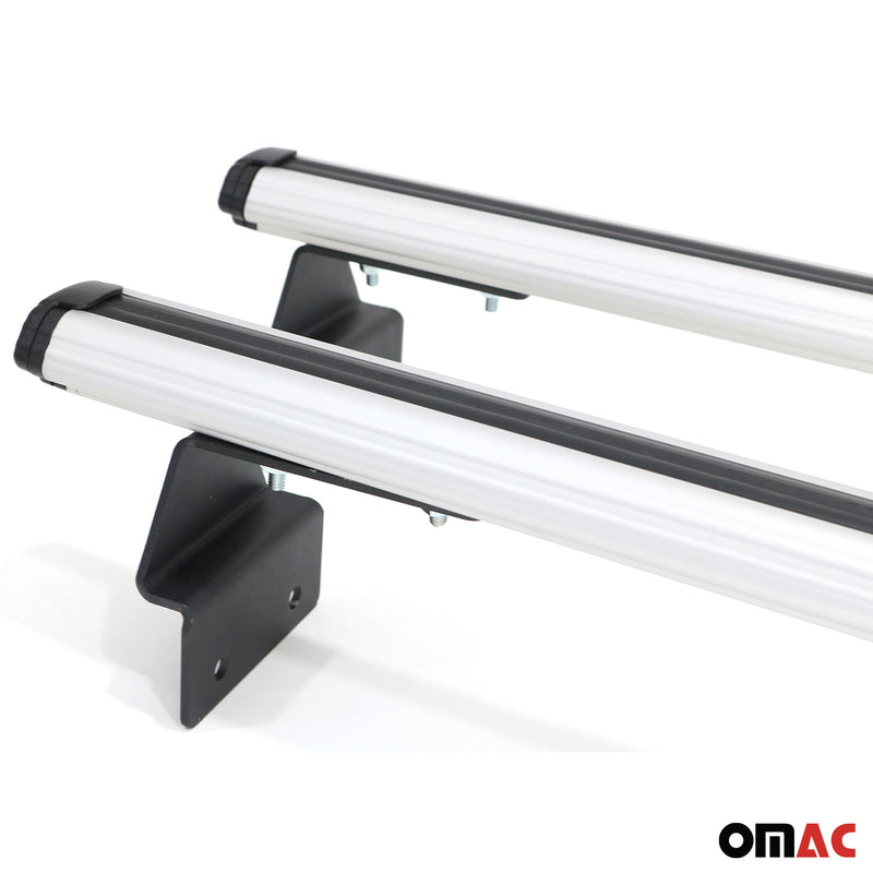 Barres de toit transversales pour VW Amarok 2010-2025 Aluminium Gris
