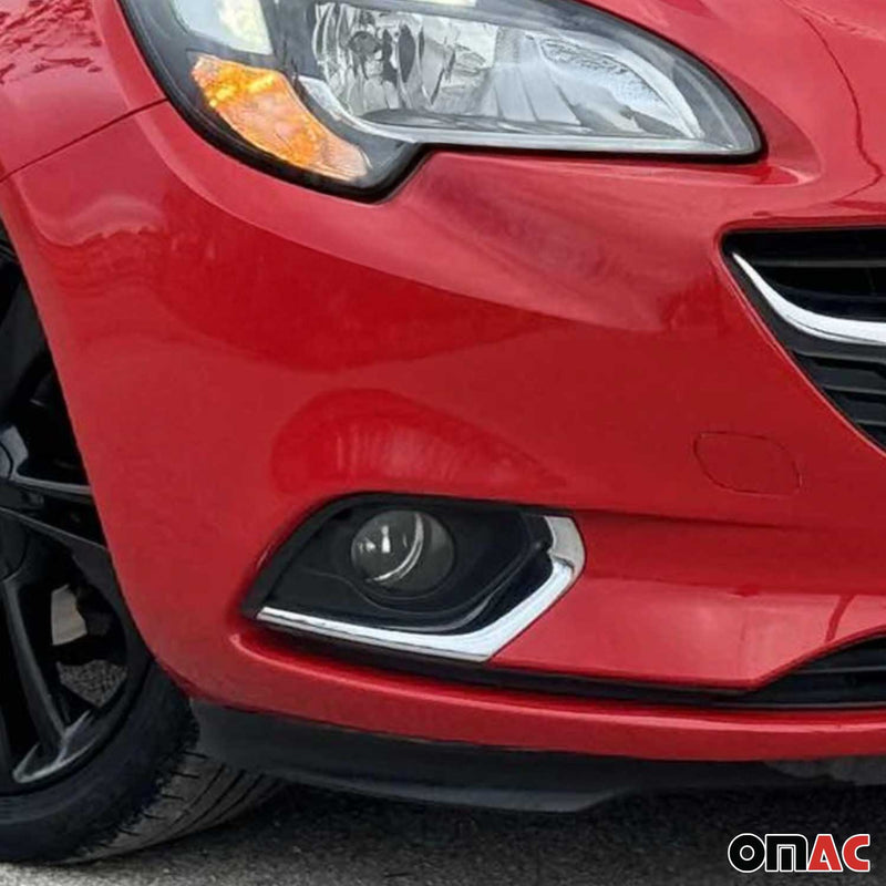 Cadre de Phare Antibrouillard pour Opel Corsa E 2015-2019 en acier inoxydable