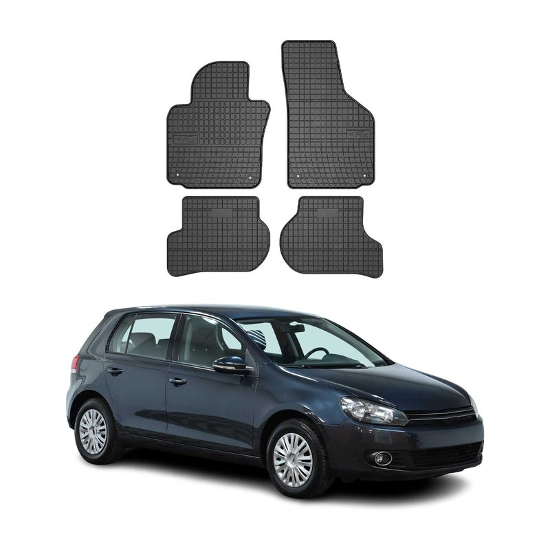 Tapis de Sol pour VW Golf VI 2008-2012 OMAC Noir Caoutchouc