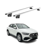 Barres de toit transversales pour Mercedes GLA H247 2020-2026 Aluminium Gris ABE